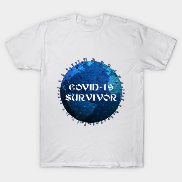 Covid-19  //  Corona Survivor T-Shirt by DeVerviers